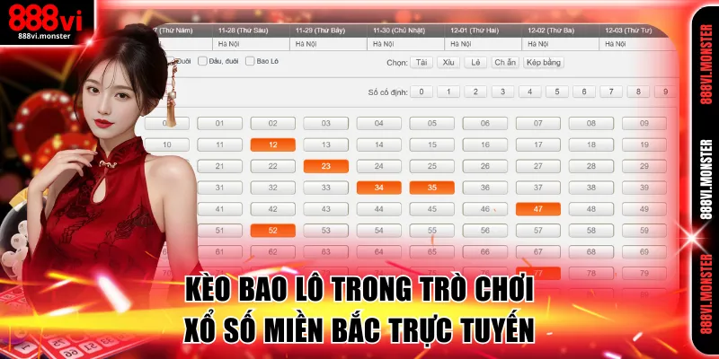 Kèo bao lô trong trò chơi XSMB trực tuyến