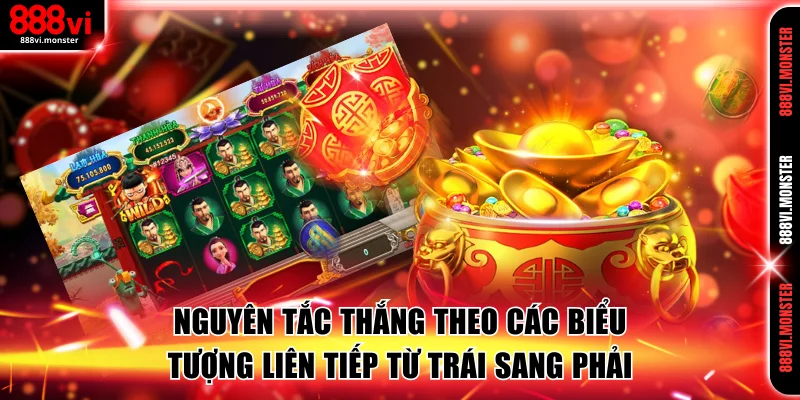 Nguyên tắc thắng theo các biểu tượng liên tiếp từ trái sang phải